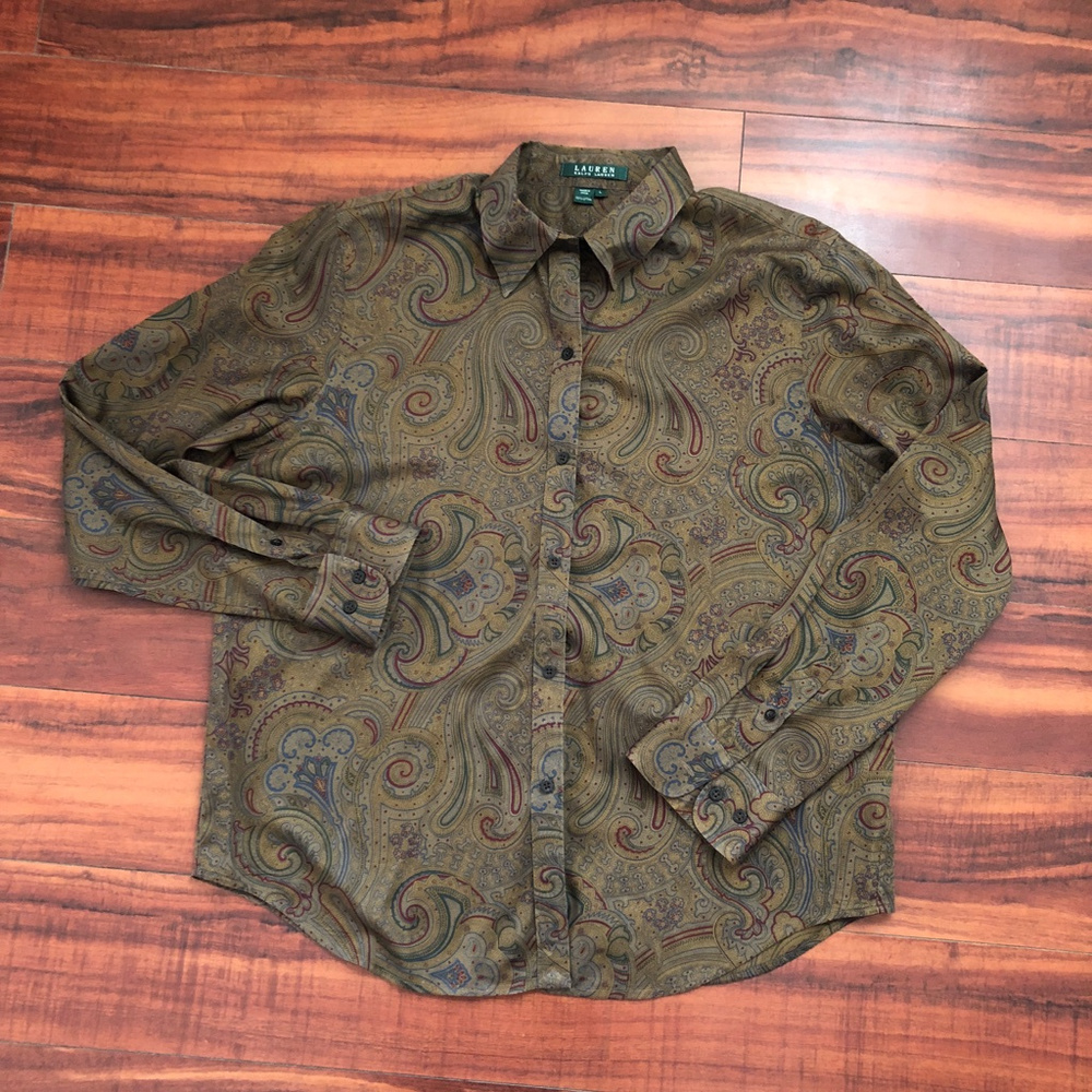 Lauren Ralph Lauren Paisley Women's Blouse #680